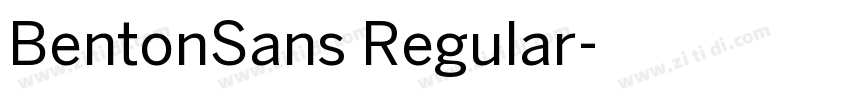 BentonSans Regular字体转换